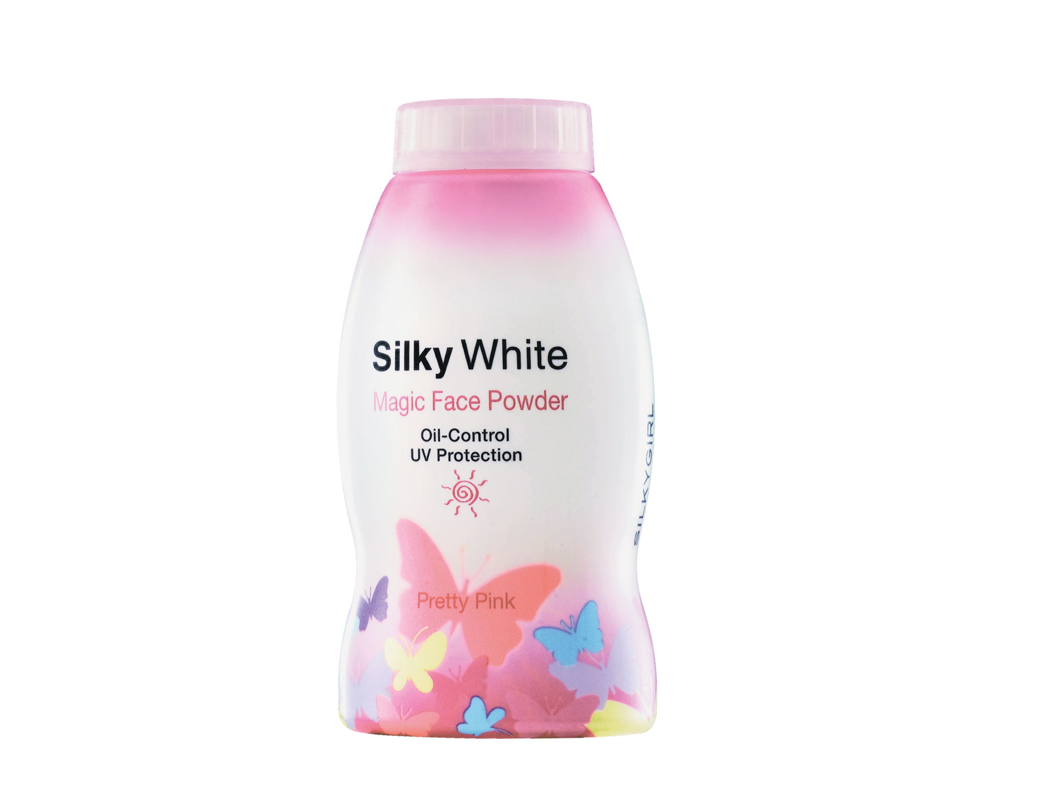 Silky White Magic Oil-Control UV Protection Face Powder - Pretty Pink